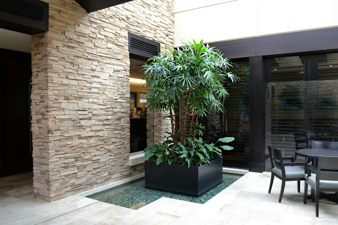 Interior atrium plantscape